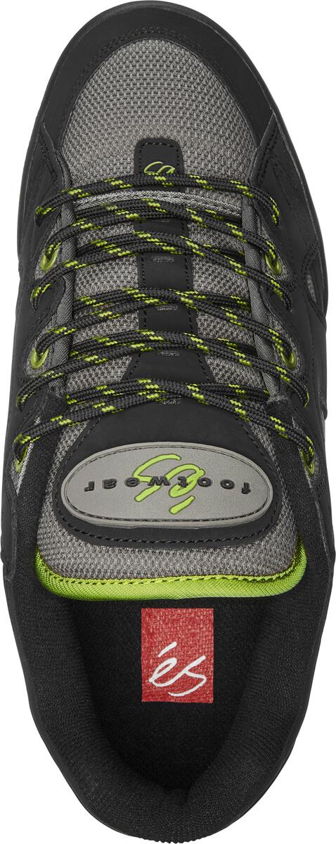 éS One Nine 7 Black / Lime Skateboard Shoes