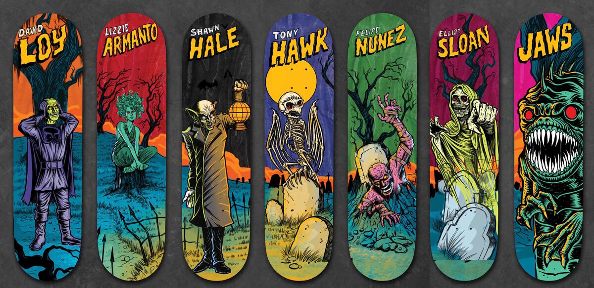 BIRDHOUSE LOY "GRAVEYARD" 8.125" SKATEBOARD DECK