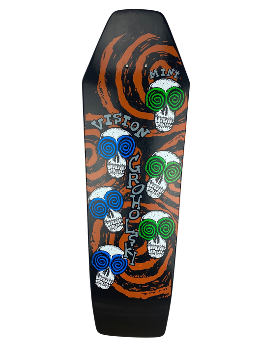 Vision Groholski Skeleton Horror Series LTD Coffin 9.5" Skateboard Deck