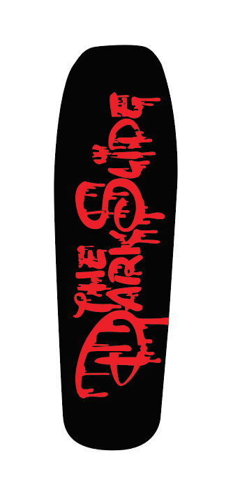 The Dark Slide "Mouse Blood" 90's Shovel Nose Shape Skateboard Deck