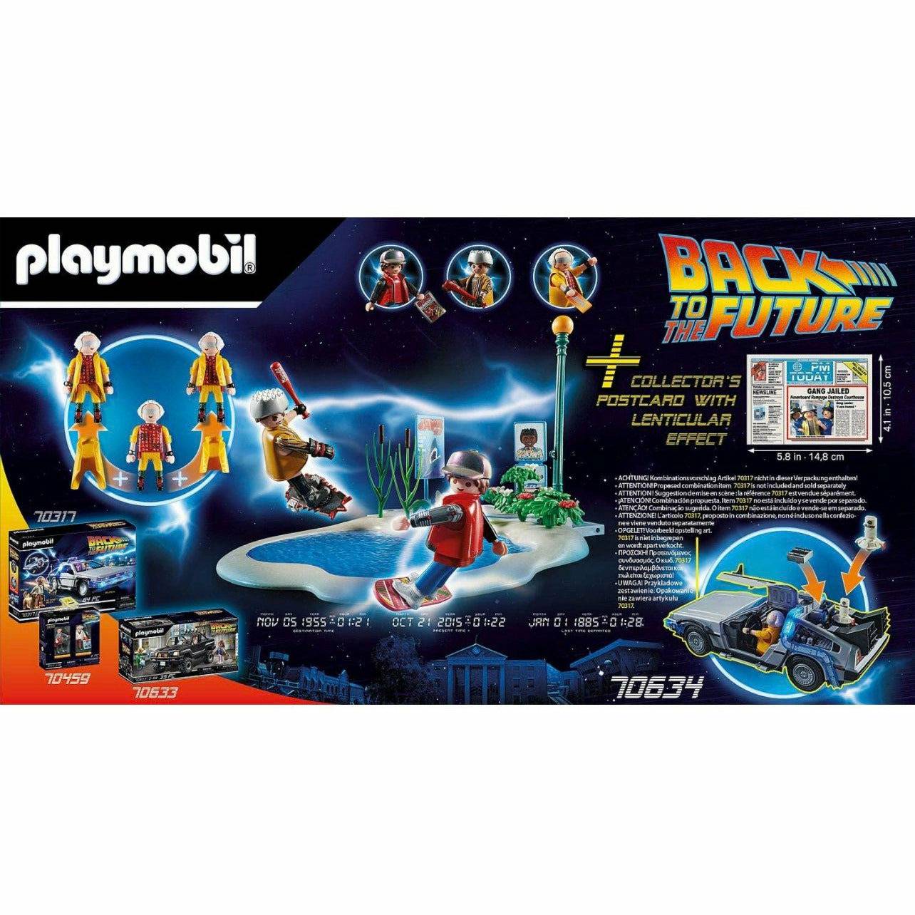 Playmobil Back to the Future Part II 80-piece 2015 Hoverboard Chase playset