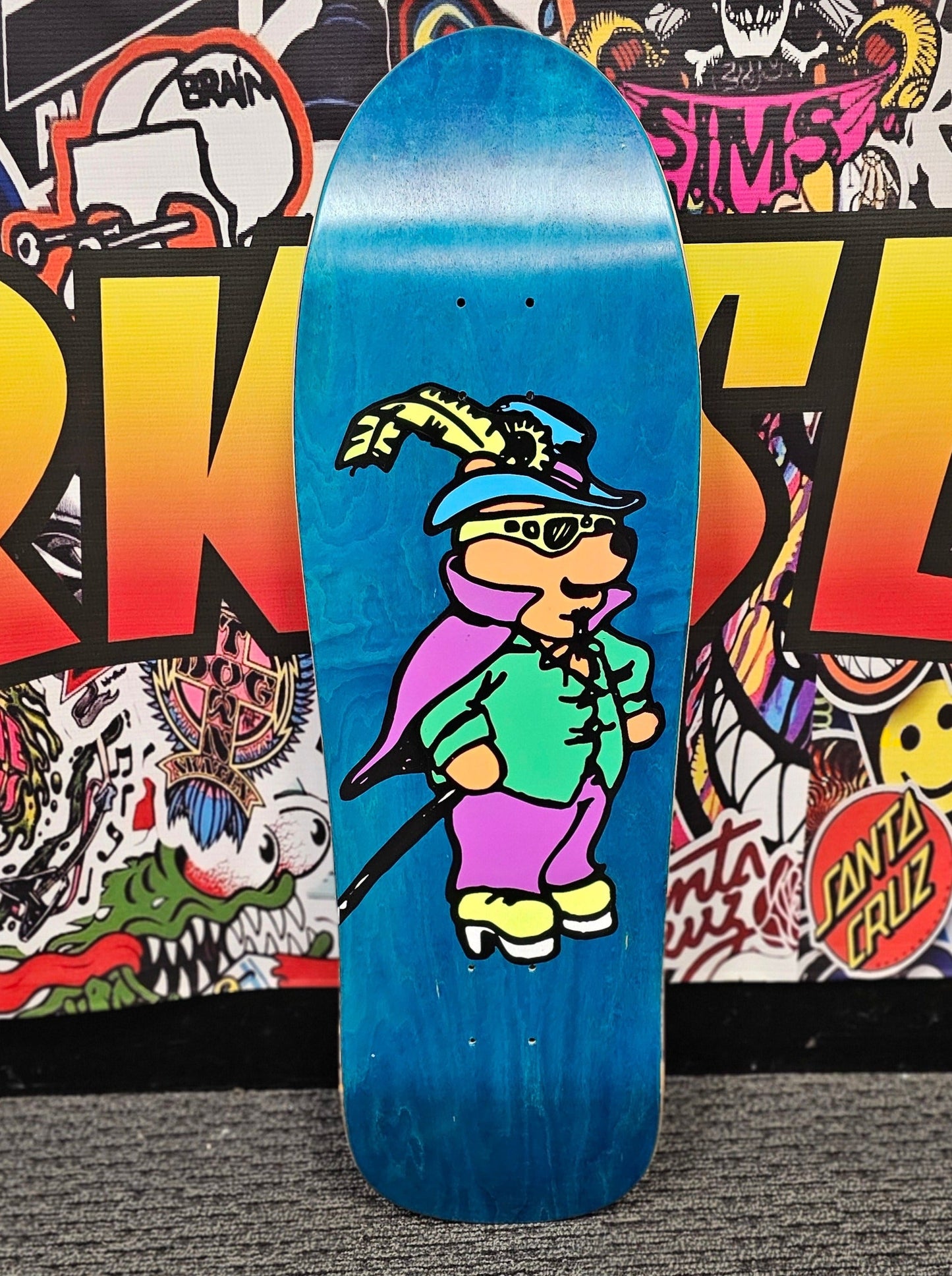 Prime Marc McKee Sticker-O-Rama "WINNIE THE PIMP BEAR" Skateboard Deck