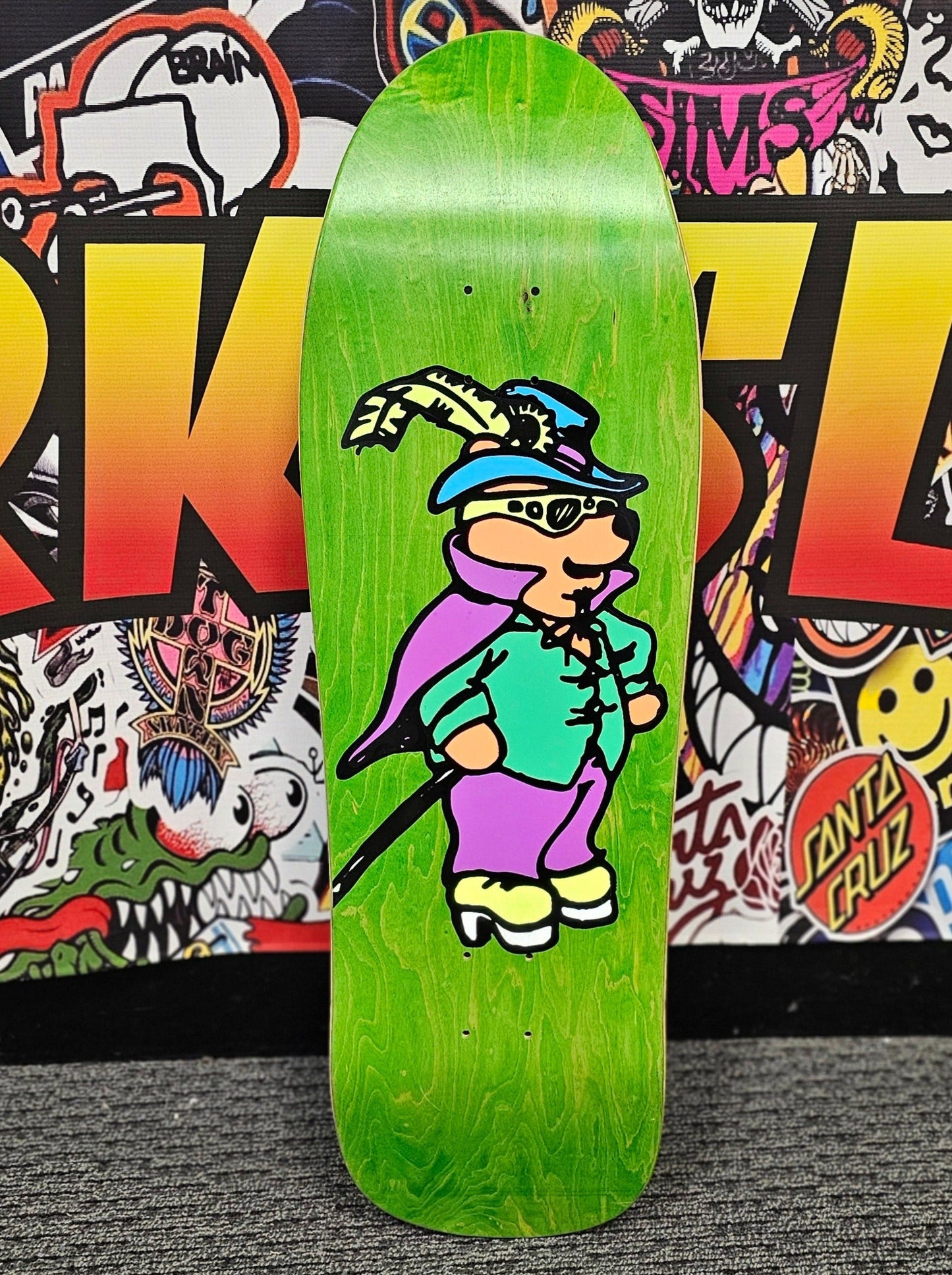 Prime Marc McKee Sticker-O-Rama "WINNIE THE PIMP BEAR" Skateboard Deck