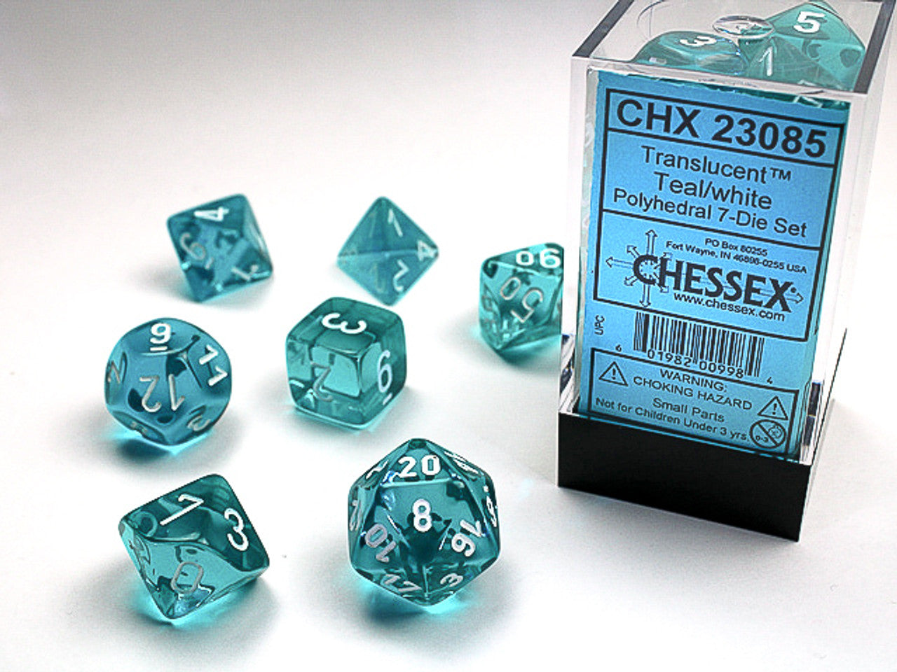 Chessex: Polyhedral Translucent Dice sets