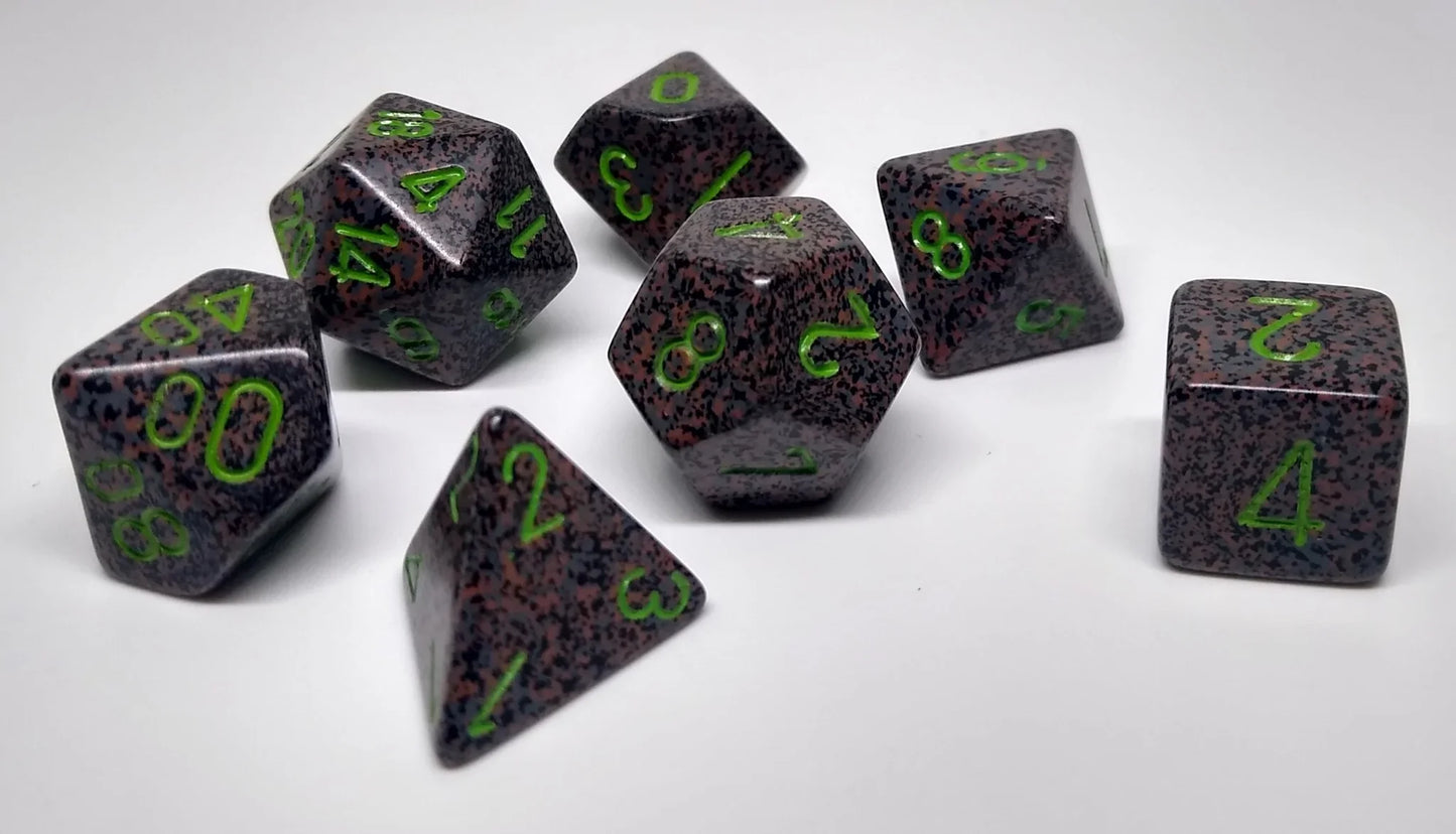 Chessex: Polyhedral Speckled Dice sets