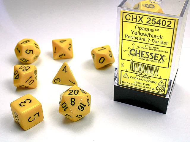 Chessex: Opaque Polyhedral Dice Set