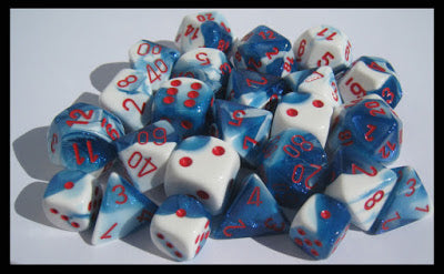 Gemini 7 Astral Blue/White 7-Die Set