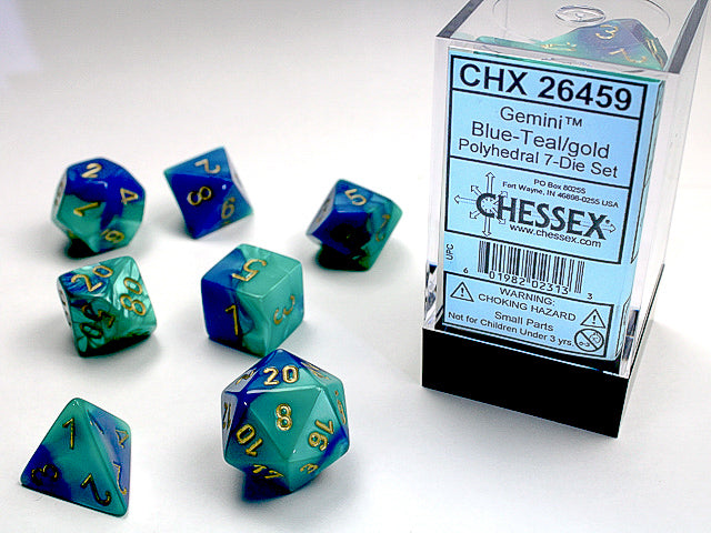 CHESSEX: POLYHEDRAL Gemini DICE SETS