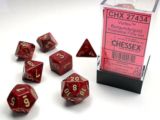 CHESSEX: POLYHEDRAL Vortex DICE SETS