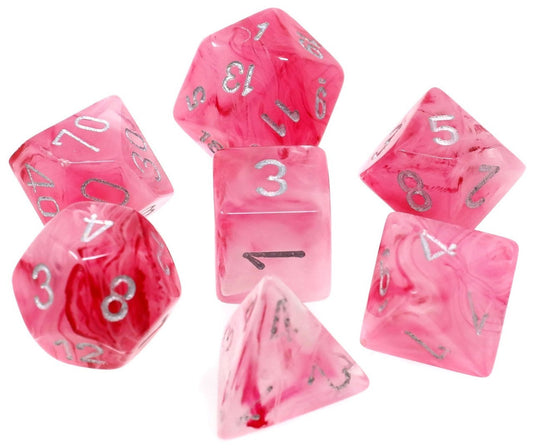 Ghostly Glow Poly Pink/Silver 7-Die Set