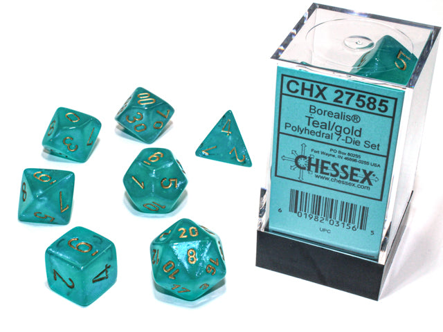 Chessex: Polyhedral Borealis Dice sets