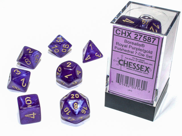 Chessex: Polyhedral Borealis Dice sets