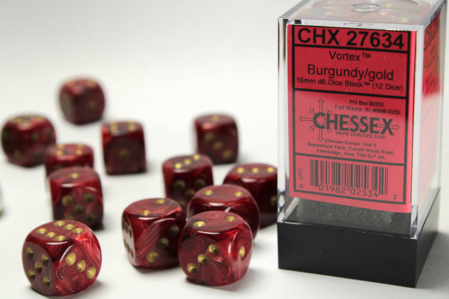 Chessex: D6 Vortex Dice set - 16MM