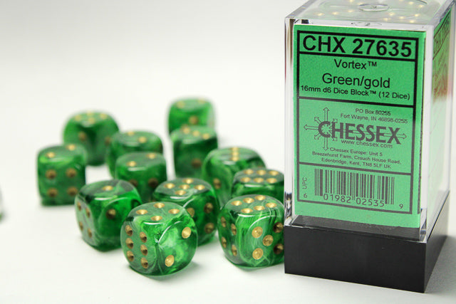 Chessex: D6 Vortex Dice set - 16MM