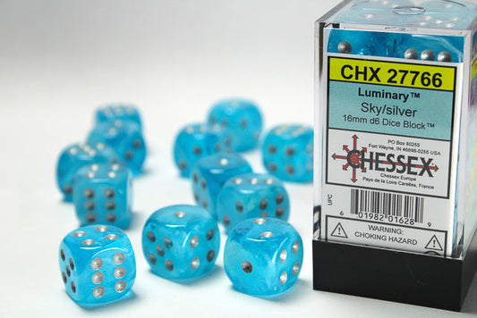 Chessex: D6  Luminary™ Dice sets - 16mm