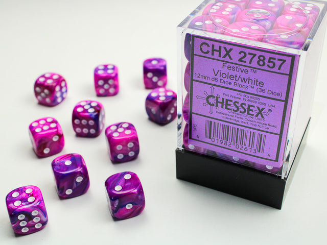 Chessex: Polyhedral Festive Dice sets - 12MM D6