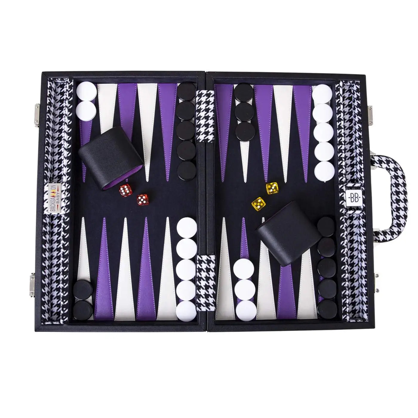 Purple Rain - Luxury Vegan Leather Backgammon Set