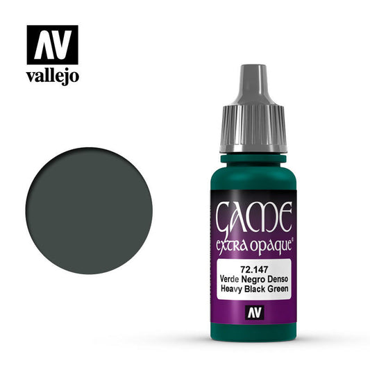 Vallejo Game Color Paint: Heavy Blackgreen (17ml)