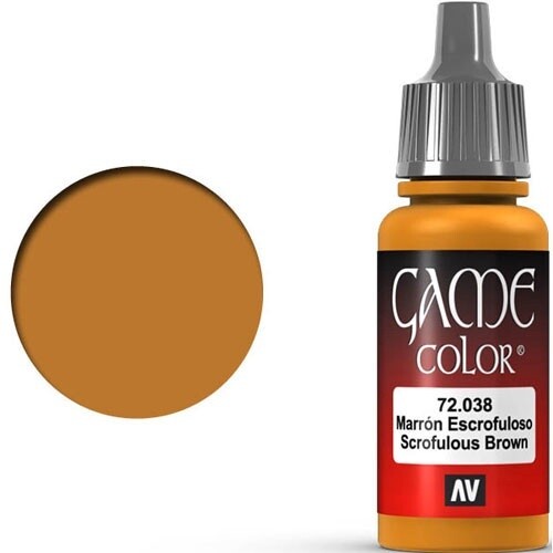 Vallejo Game Color Paint: Scrofulous Brown (17ml)