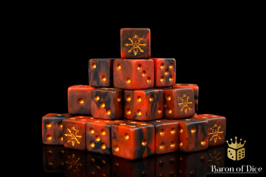 Tainted Knight Dice - Red