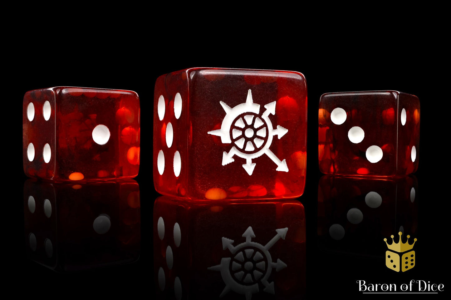 Cogs of Chaos Dice - Blood Red