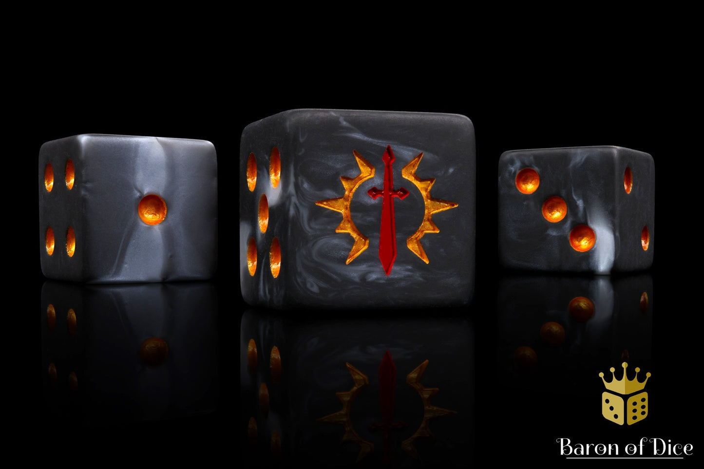 Consecrated Blades Dice - Black