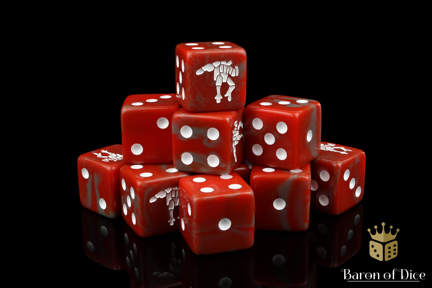 Crisis Robot Dice - Red