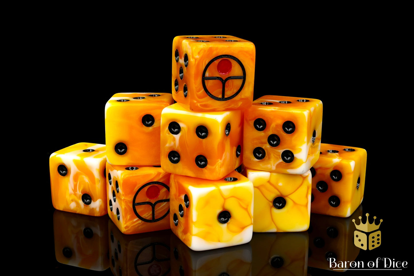 Universal Peace Dice - Ochre