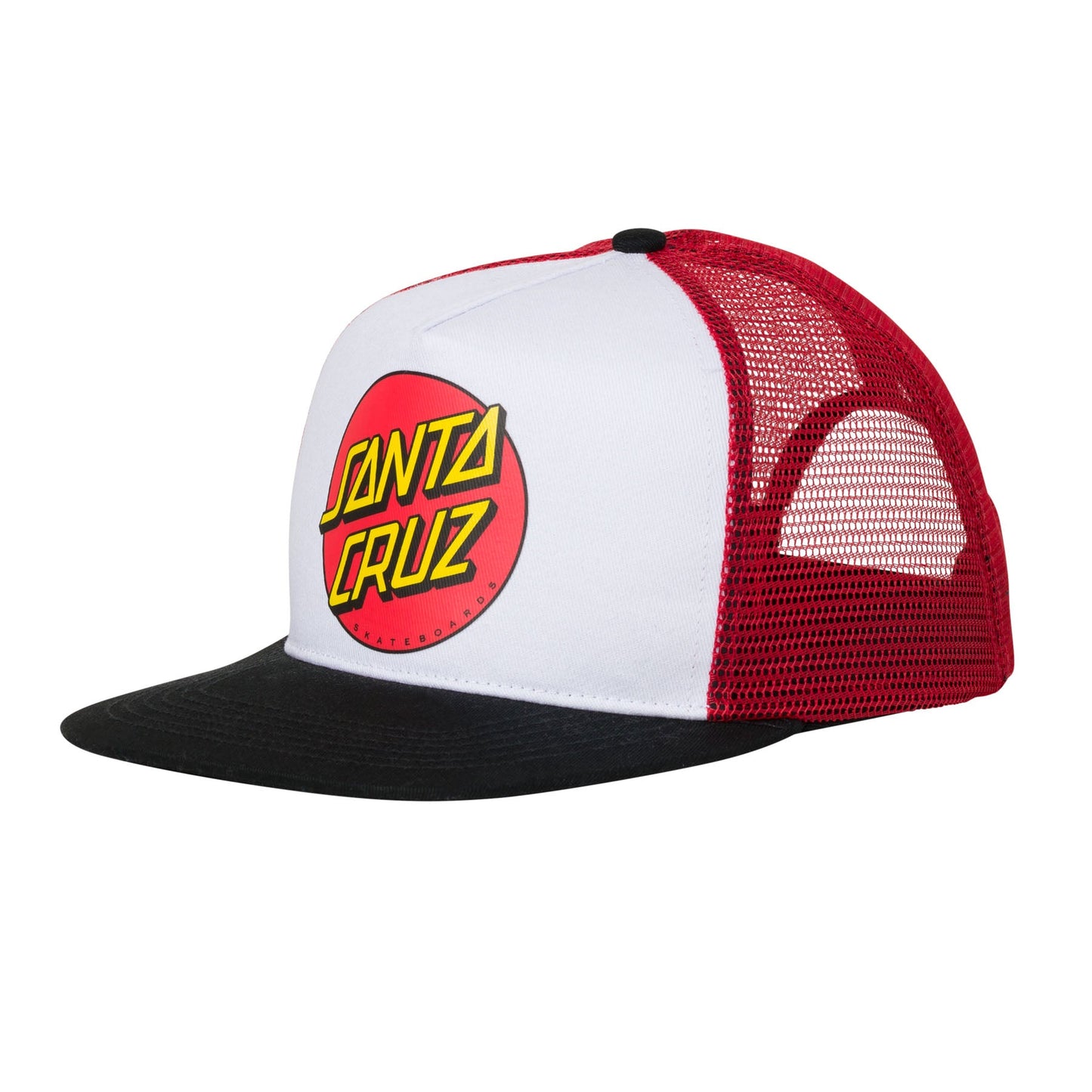 Santa Cruz Classic Dot Mesh Trucker High Profile Mens Hat