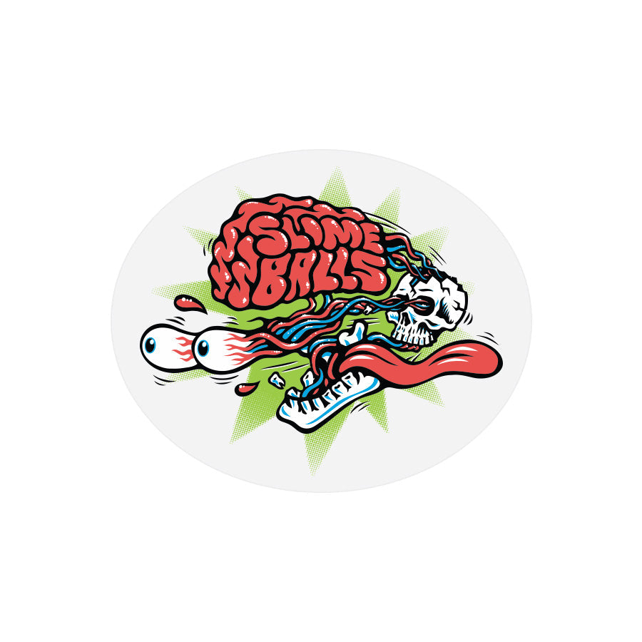 Slime Balls Brain Buster 3.5" x 2.875" Sticker