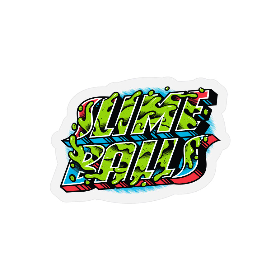 Slime Balls Greetings 3.5" x 2.5" Sticker