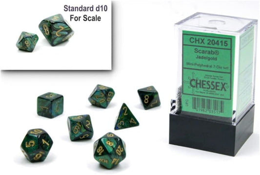 Chessex: Polyhedral Scarab Dice sets - 10mm