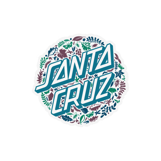 Santa Cruz Foliage 3" Sticker