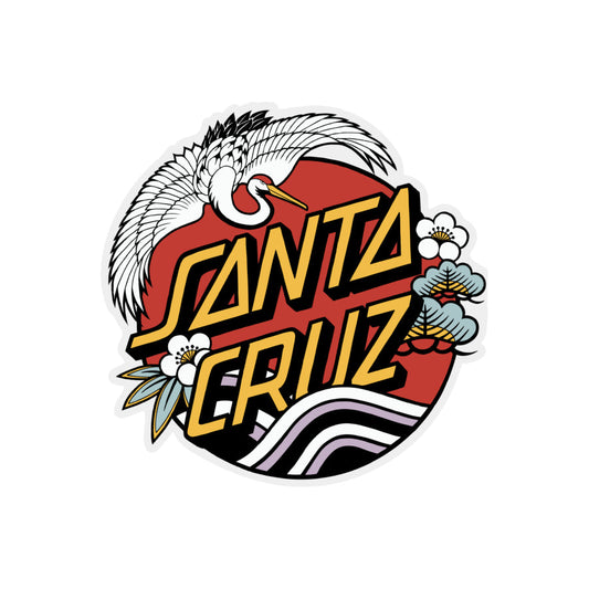 Santa Cruz Crane Dot 4" Sticker