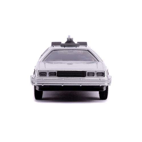 Back to the Future Part II die-cast 1:32 scale "Hollywood Rides" DeLorean Time Machine