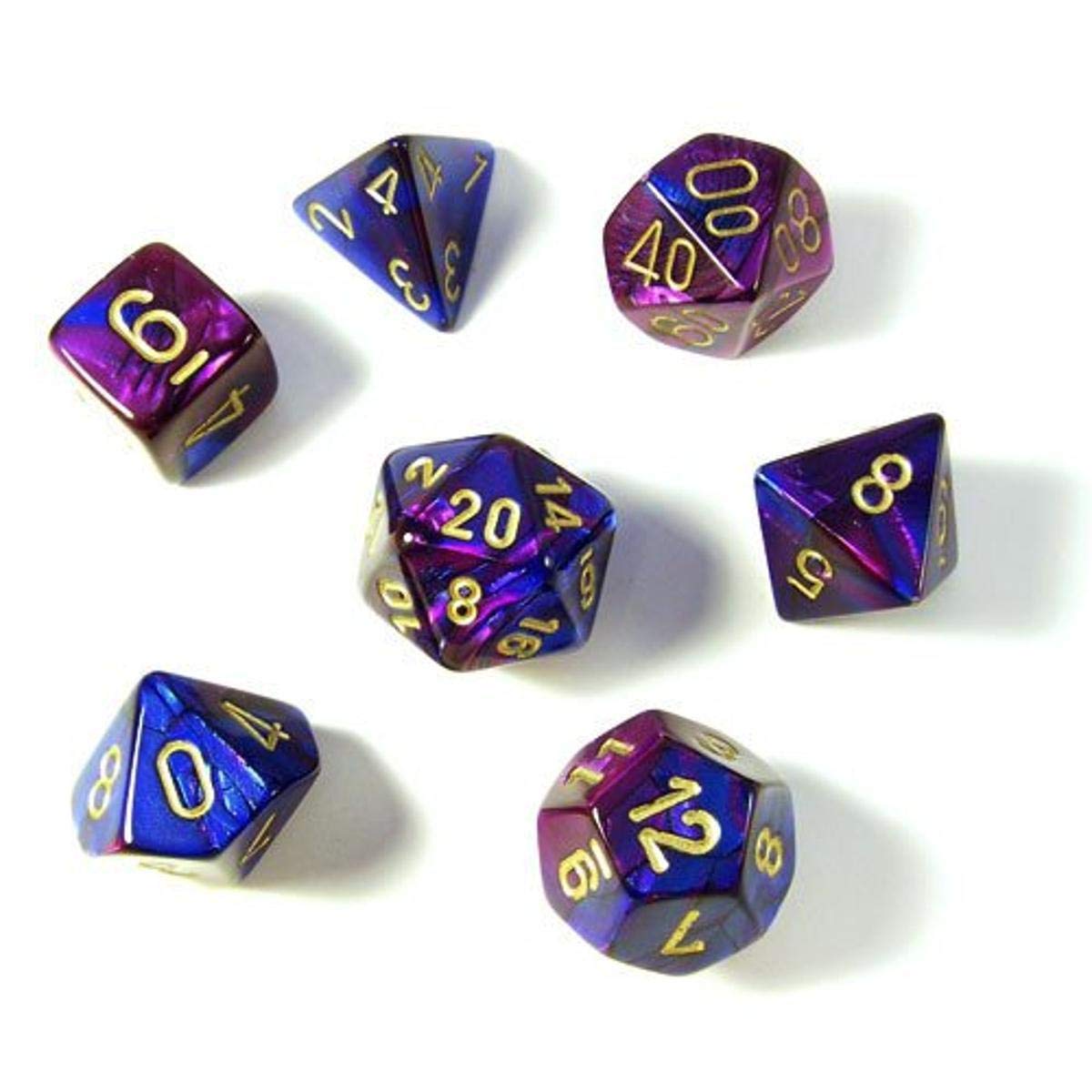 CHESSEX: POLYHEDRAL Gemini DICE SETS