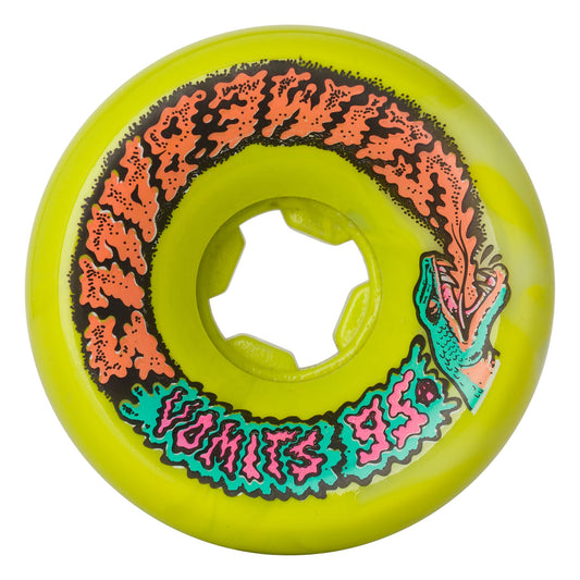 Slime Balls Snake Vomits Green White Swirl 60mm 95a Skateboard Wheels