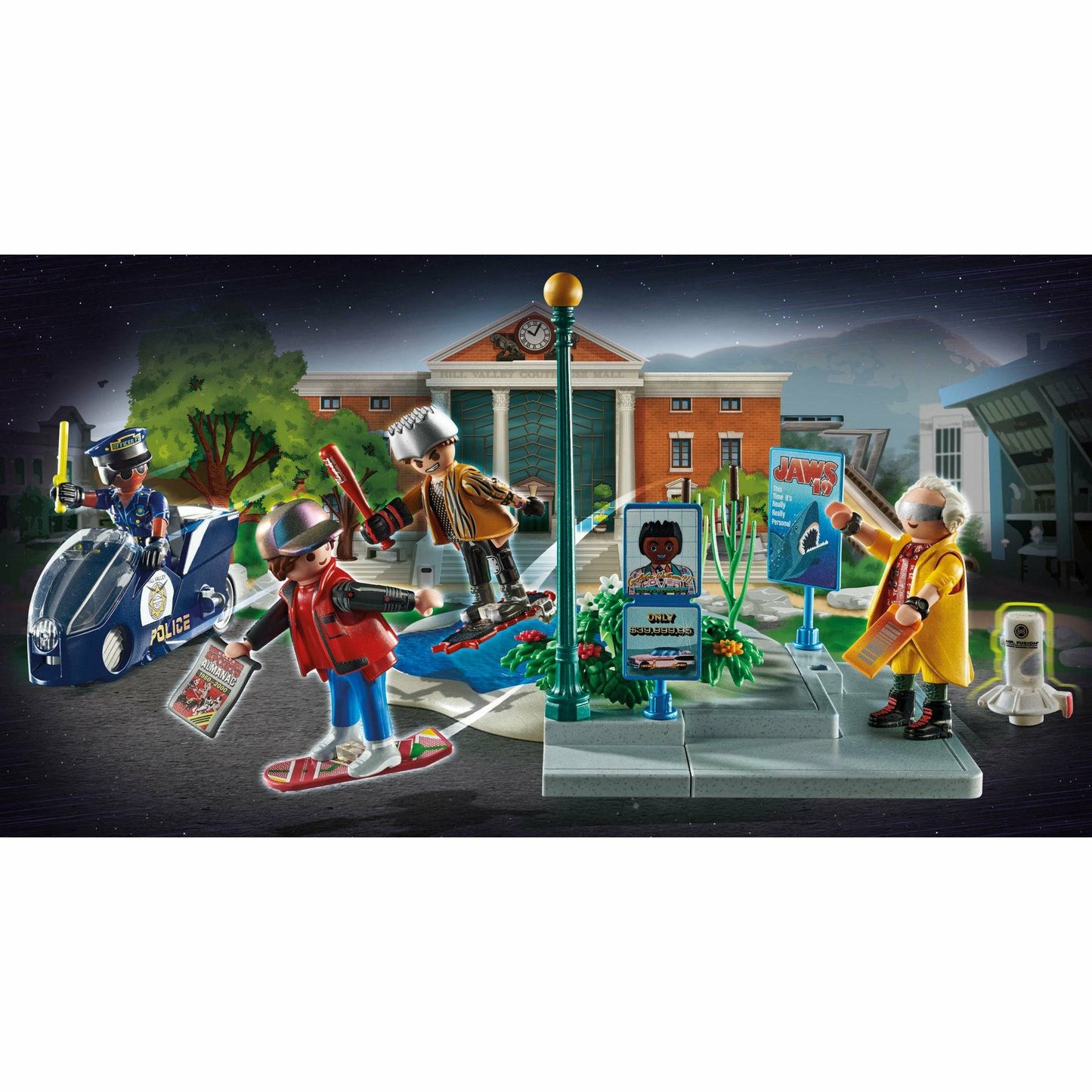 Playmobil Back to the Future Part II 80-piece 2015 Hoverboard Chase playset