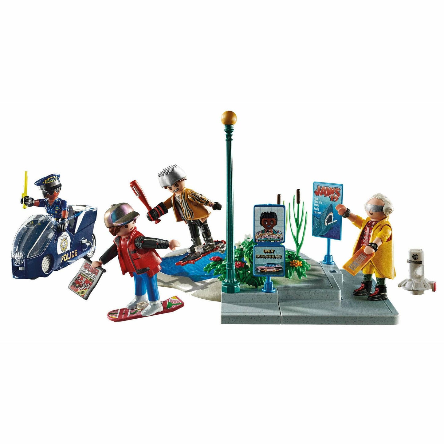 Playmobil Back to the Future Part II 80-piece 2015 Hoverboard Chase playset