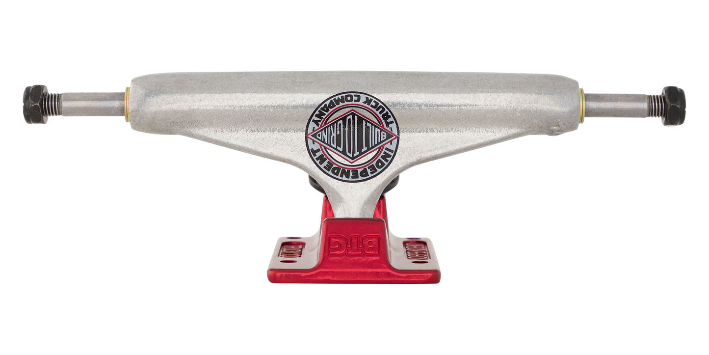 Independent Forged Hollow BTG Summit Silver Ano Red Skateboard Trucks