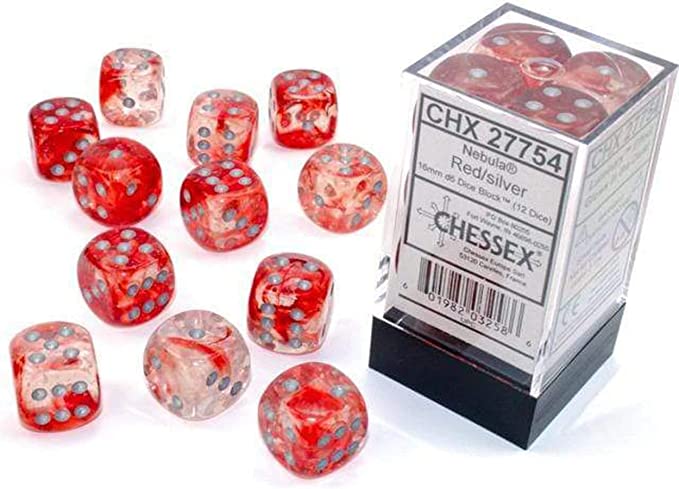 Chessex: D6  Nebula Dice sets - 16mm