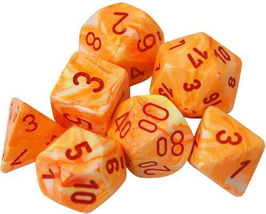 Chessex: D6 Festive DICE SET - 16MM