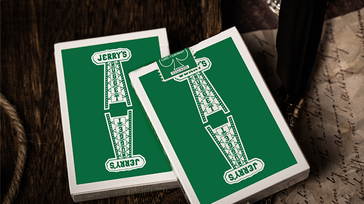 Jerry's Nugget (Felt Green) Marked Monotone Playing Cards