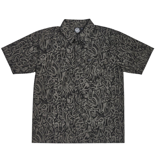 SANTA CRUZ TOM KNOX FACES BUTTON-UP WORK SHIRT