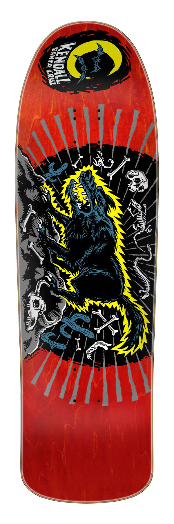 Santa Cruz Jeff Kendall Wolf 9.28"  Skateboard Deck