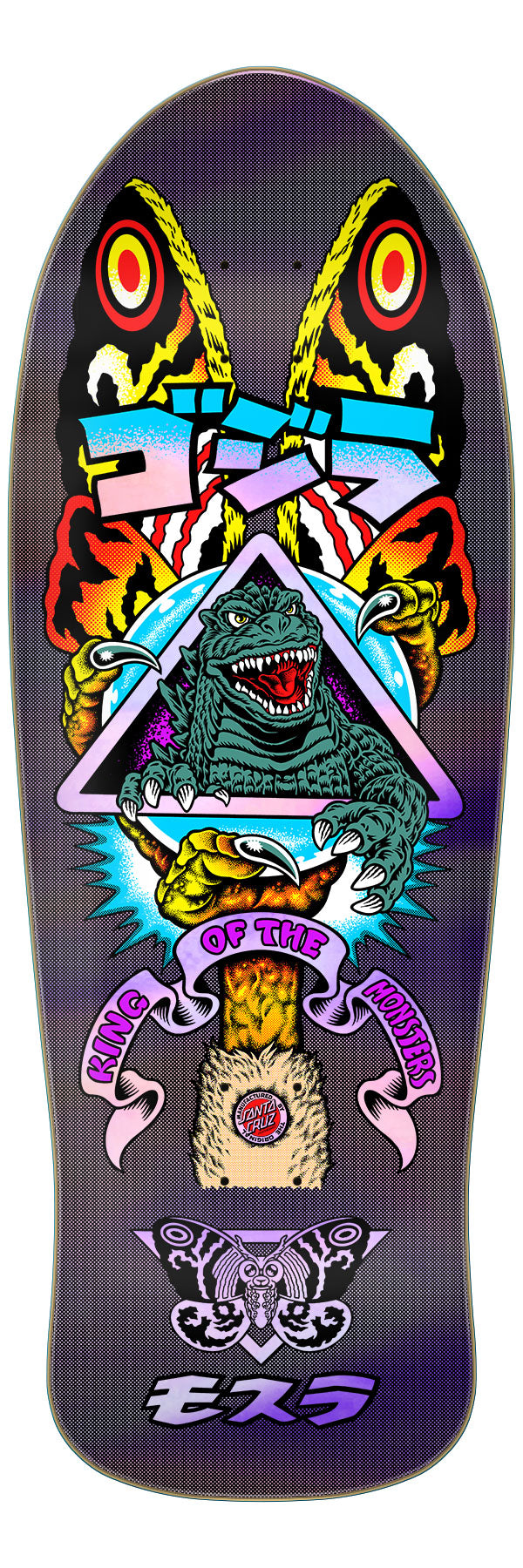 Santa Cruz x Godzilla Godzilla Mothra Natas 10.538" Skateboard Deck