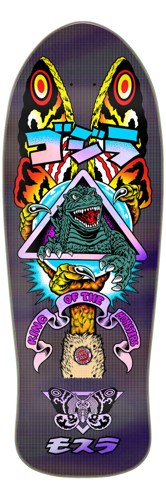 Santa Cruz x Godzilla Godzilla Mothra Natas 10.538" Skateboard Deck