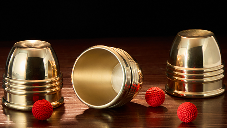 Cups and Balls Set SMALL (Brass) by Bluether Magic and Raphael