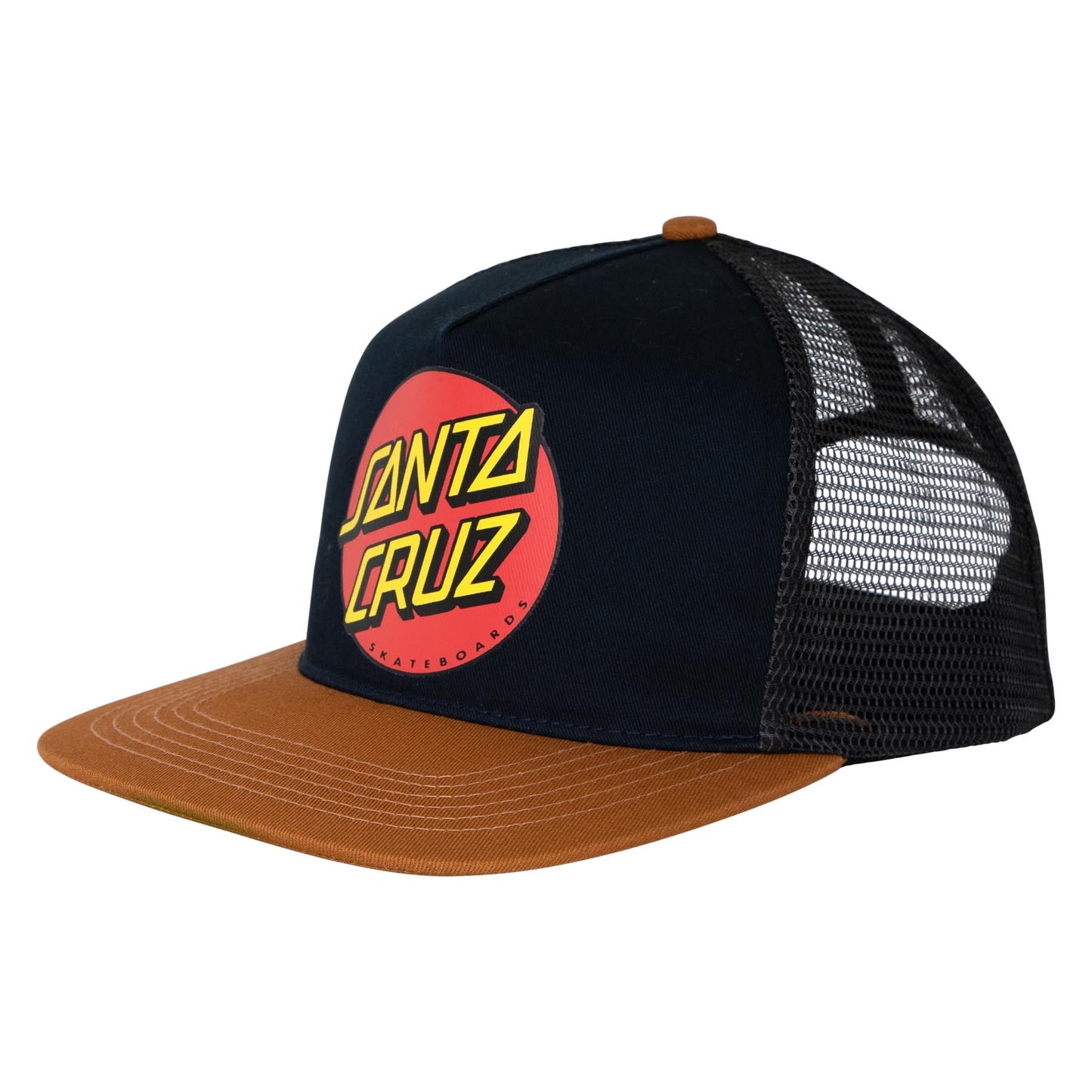 Santa Cruz Classic Dot Mesh Trucker High Profile Mens Hat