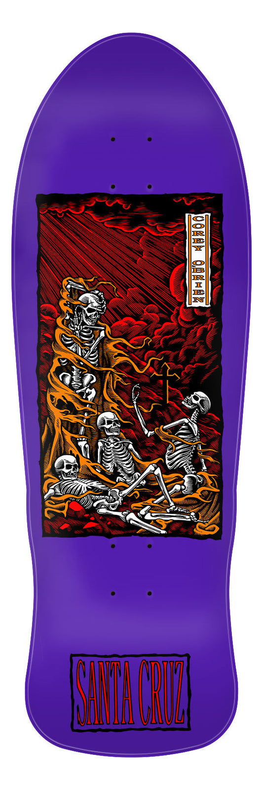 SANTA CRUZ COREY O'BRIEN PURGATORY PURPLE 9.85" SKATEBOARD DECK